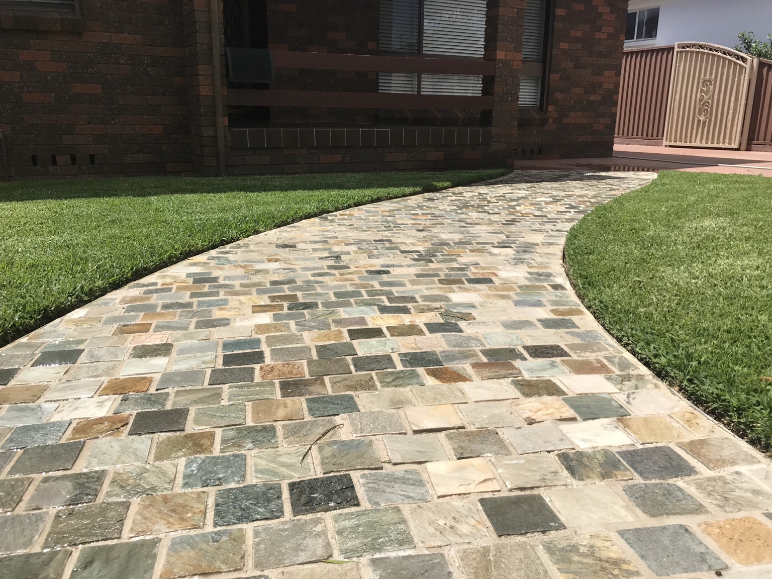 Stone pathway detail
