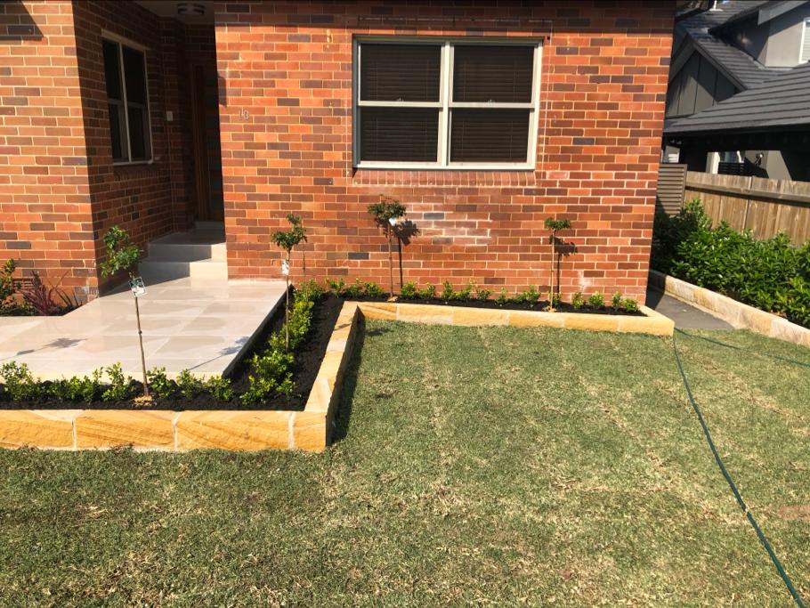 Complete landscaping work